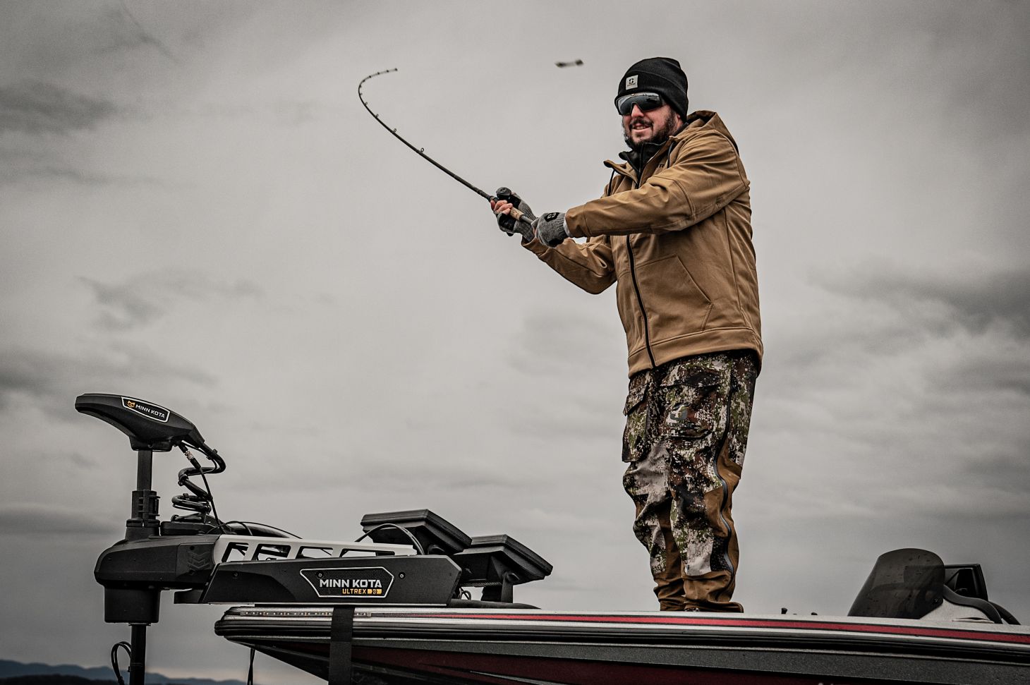 Angler throwing bait 