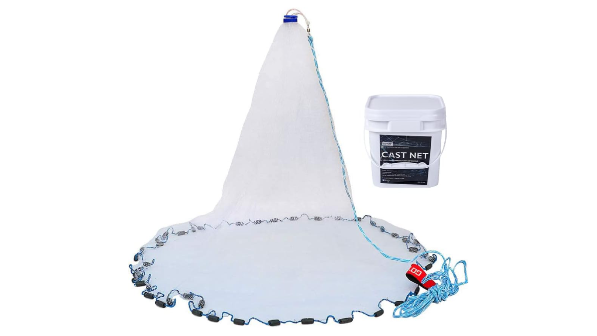 Goture American Saltwater Fishing Cast Net on white background