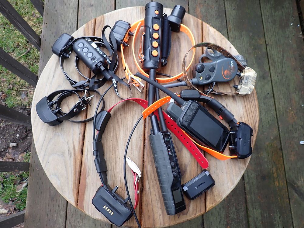 Hunting Dog Training Collars during testing for Field & Stream