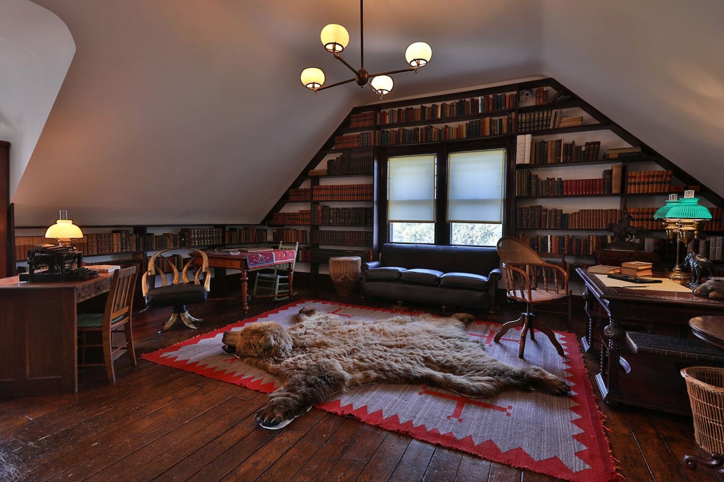 Sagamore Hill gun room interior.