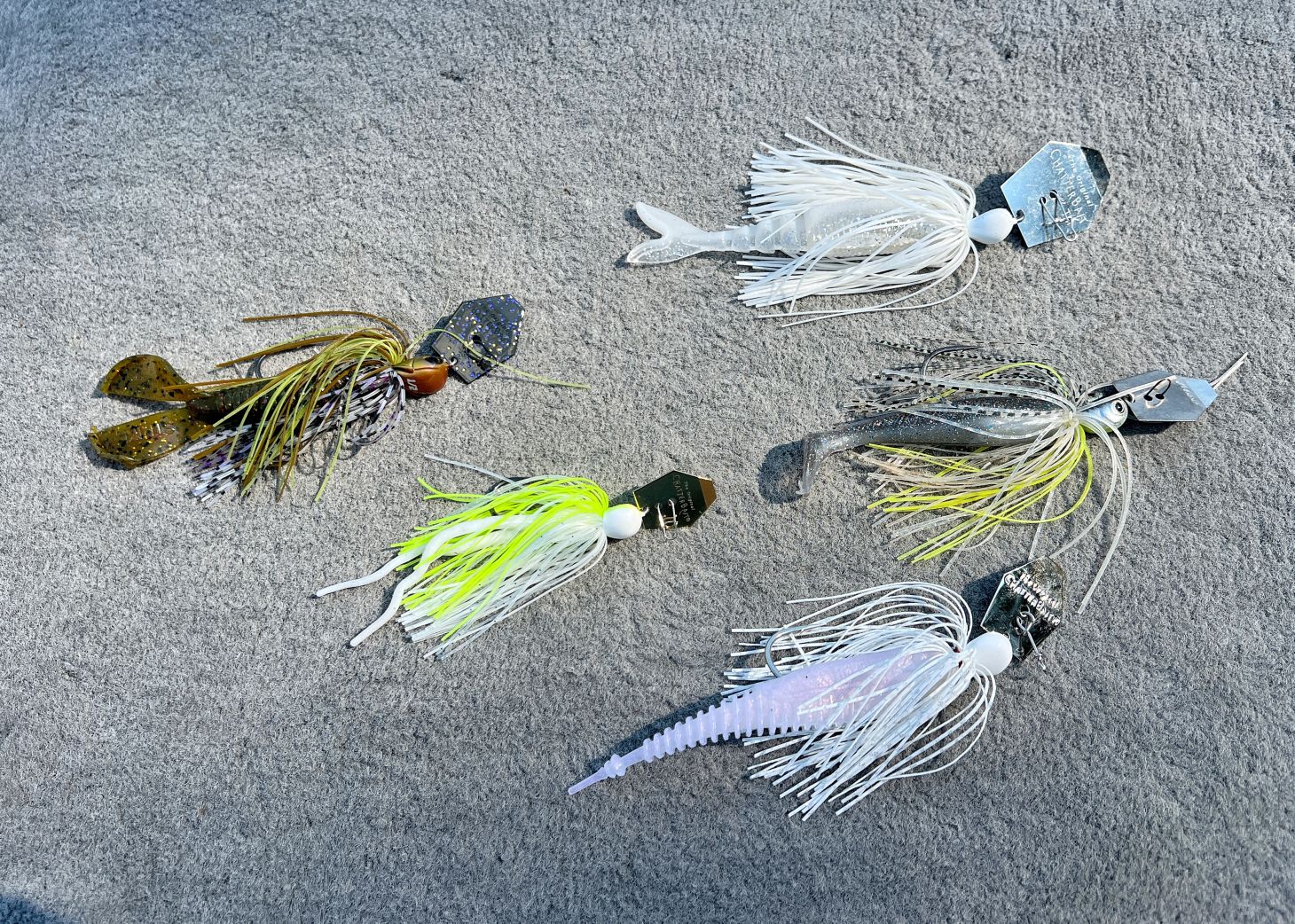 Baits on deck of boat