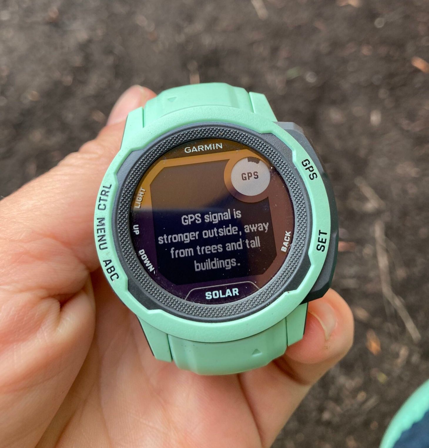 Garmin Instinct Solar 2 Smartwatch during testing