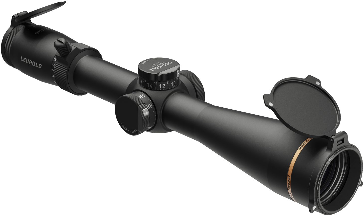 The new Leupold VX-6HD Gen 2 2-12x42mm rifle scope on a white background. 