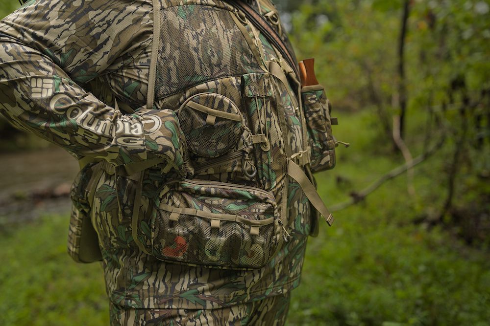 Luke Combs wearing Columbia PHG Mossy Oak Turkey Vest