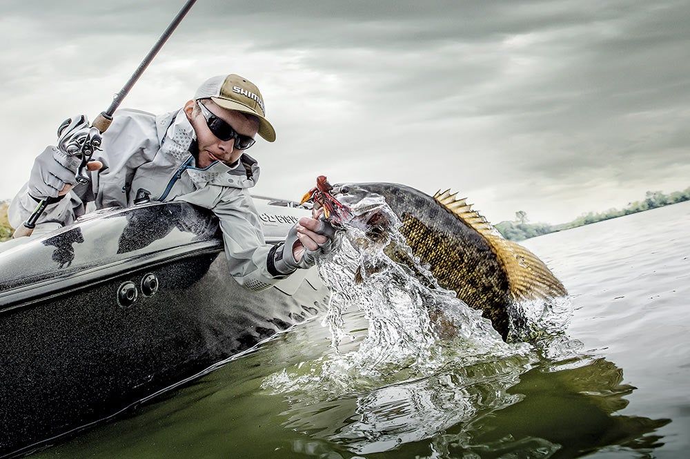 bass fishing boat side