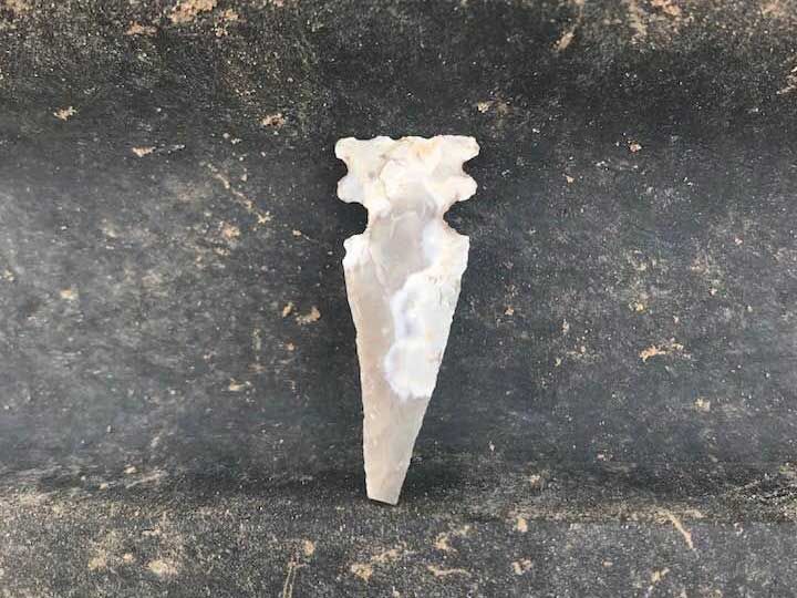 a white rock arrowhead