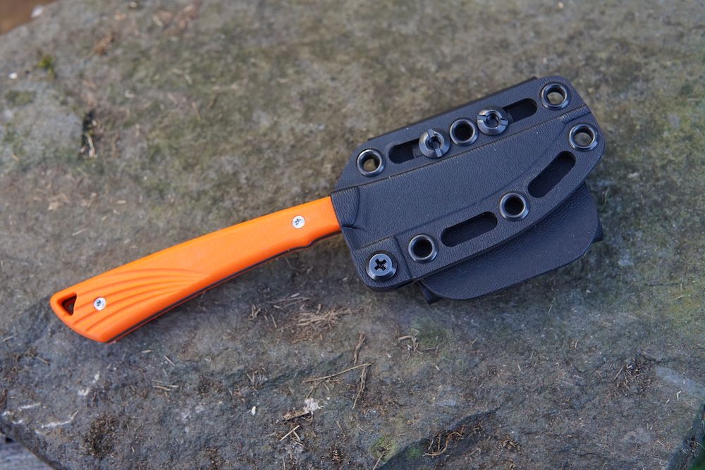 Montana Knife Company Sharptailed upland bird knife with sheath