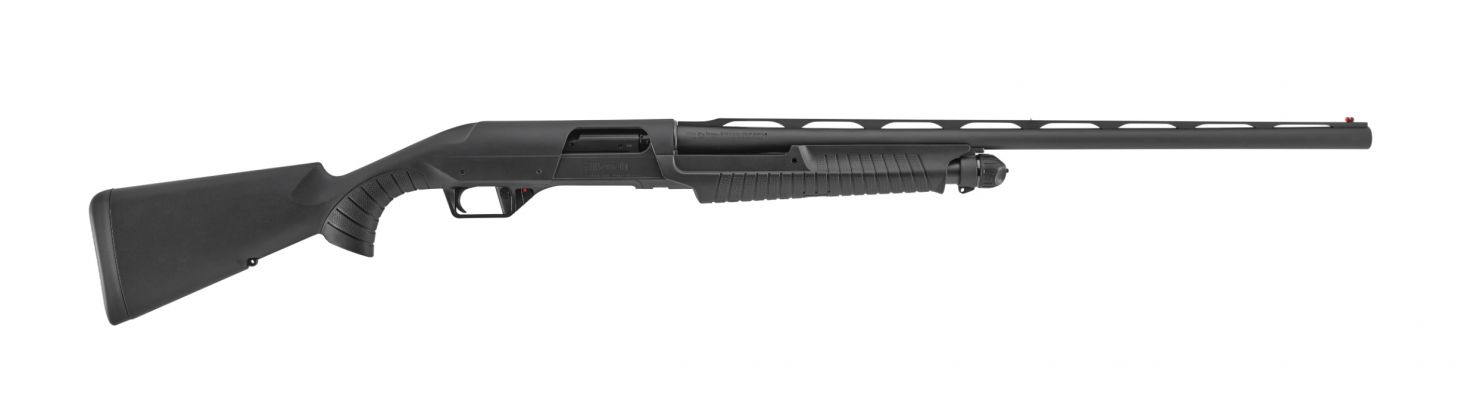 The new Benelli Nova 3 pump shotgun on a white background. 