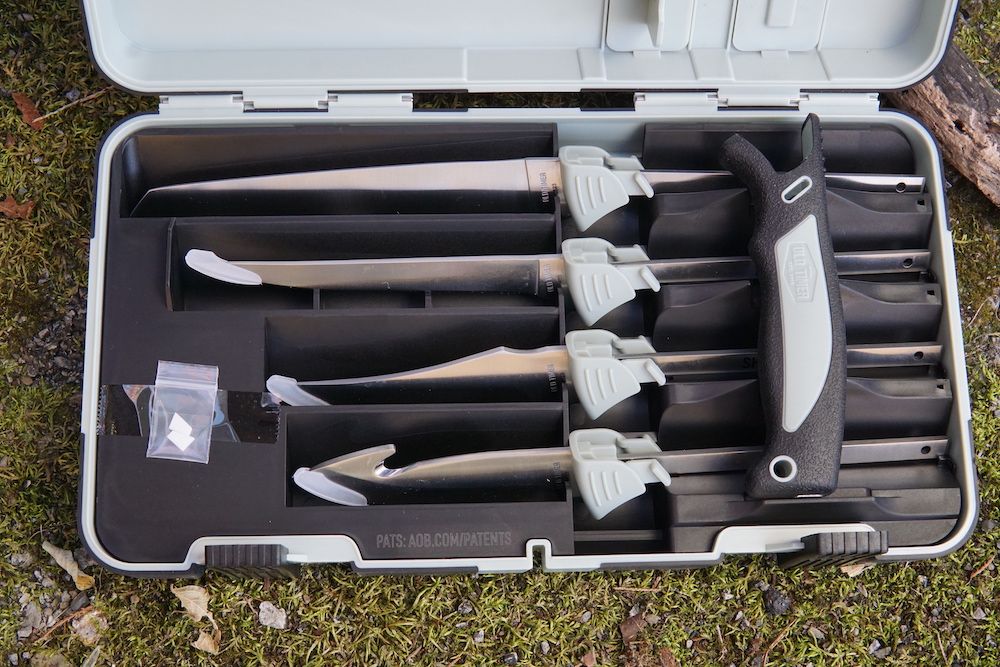 Interior of Old Timer Switch-It Hunting Knife Kit