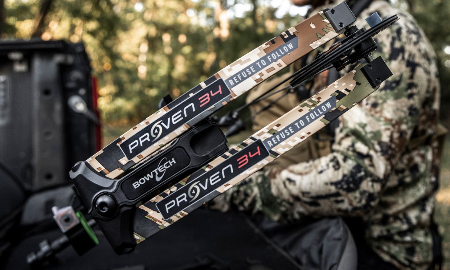 The new Bowtech Proven 34 compound bow.