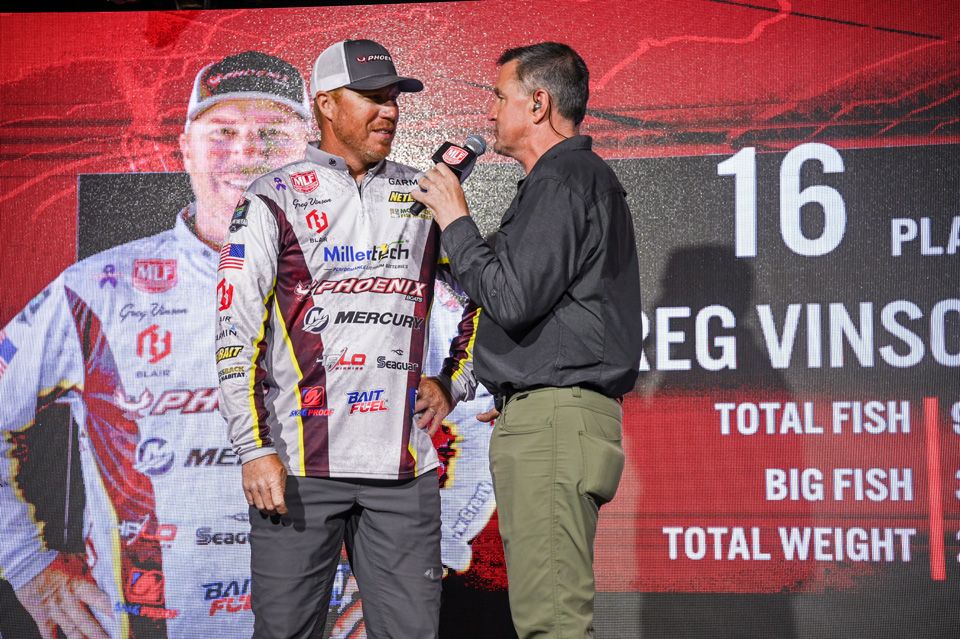 Greg Vinson on stage