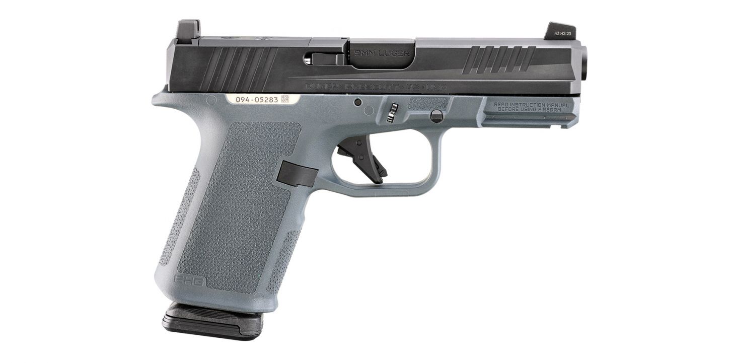 The new Ruger RXM semi-auto handgun on a white background.