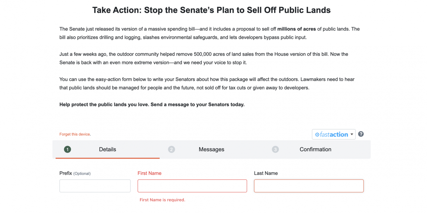 Screenshot via Outdoor Alliance