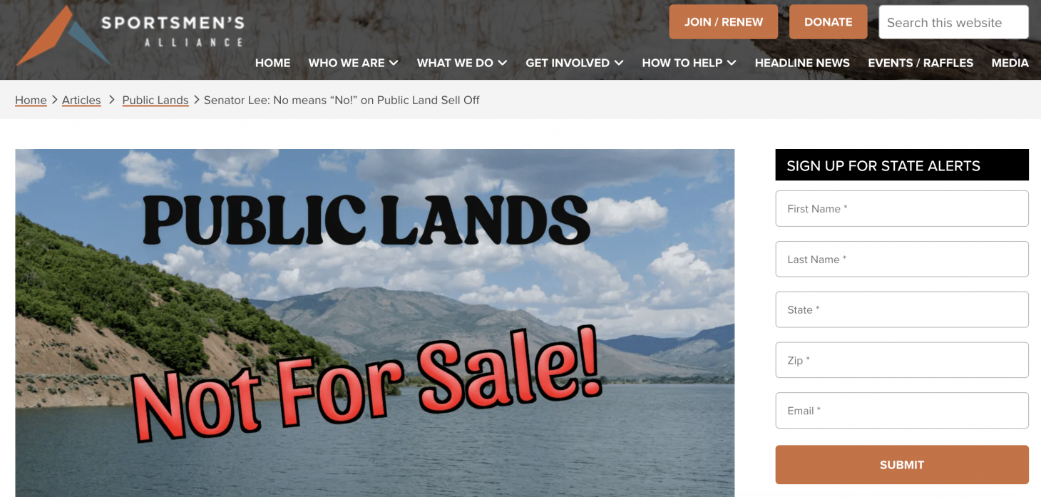 Screenshot via Outdoor Alliance