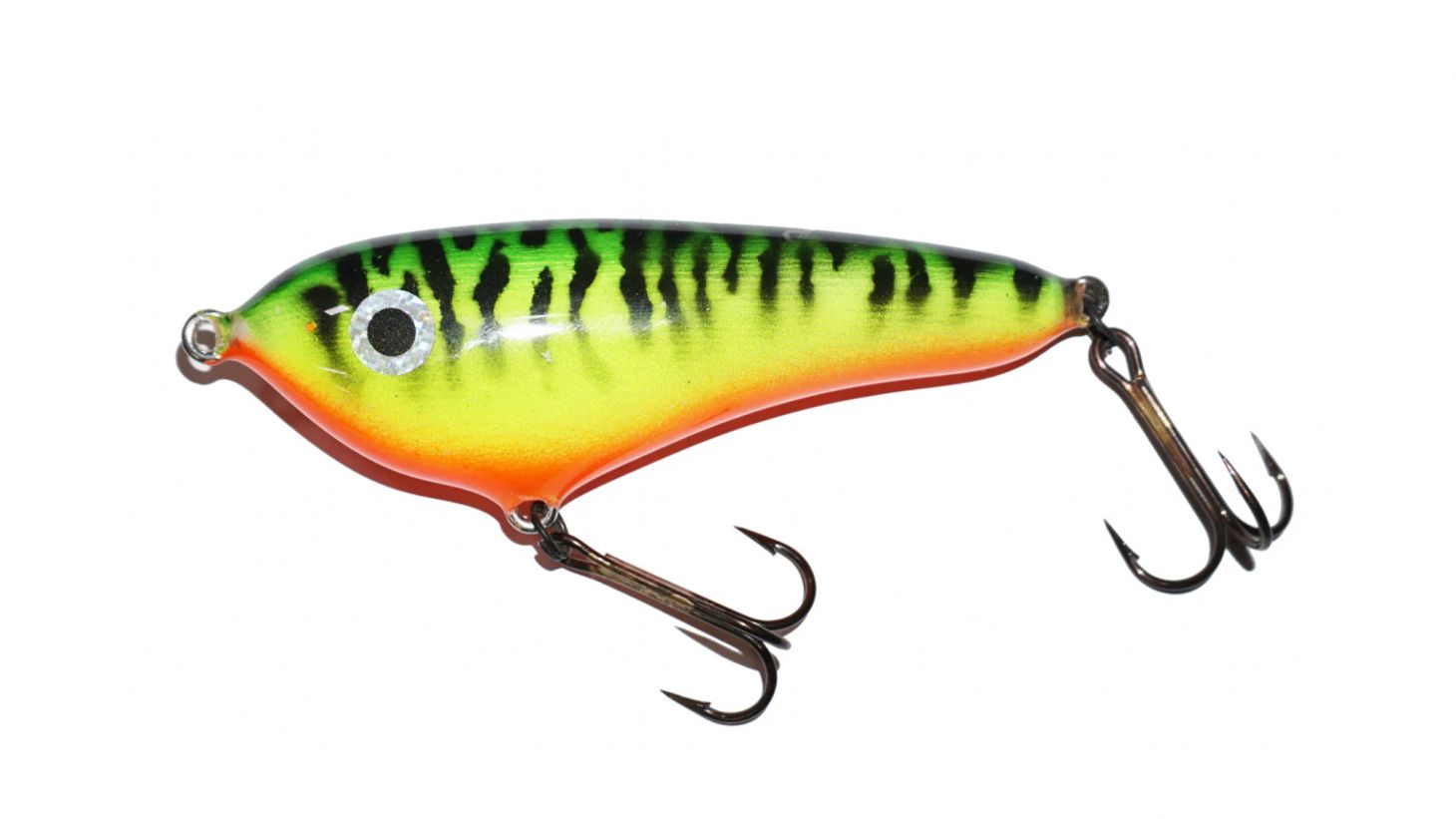 Smutty Dog 5-inch glide bait on white background. 