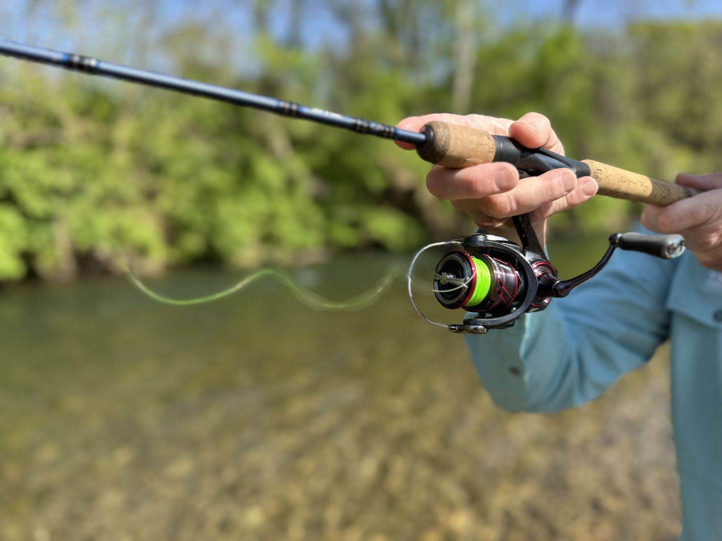Angler making a cast