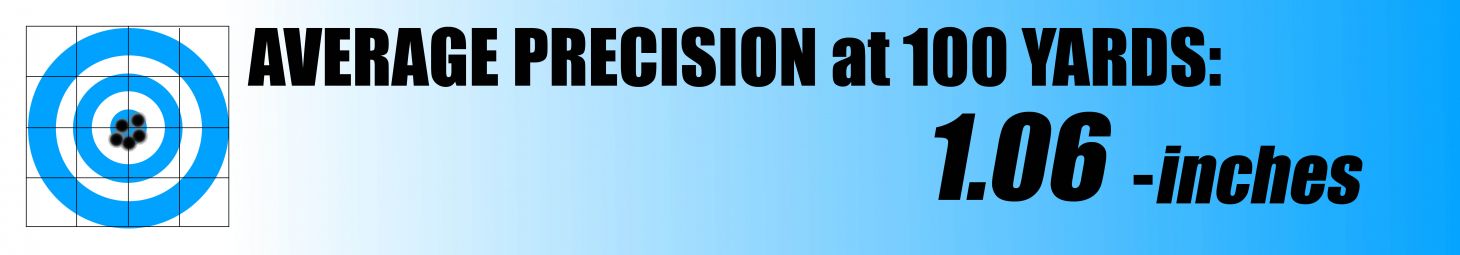 Chart showing the precision of the Weatherby Vanguard Black Hills rifle for the best rifles of 2025./