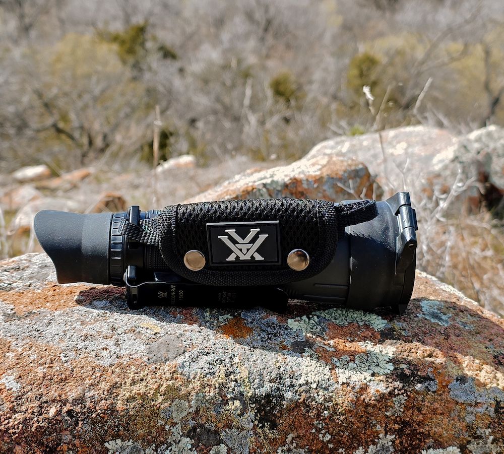 Vortex Recon R:T Monocular on rock during testing
