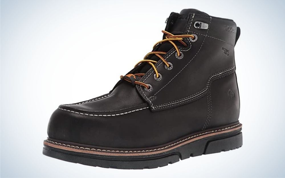 Wolverine MenÃ¢€™s I-90 DuraShocks Work Boot are the most comfortable work boots overall.