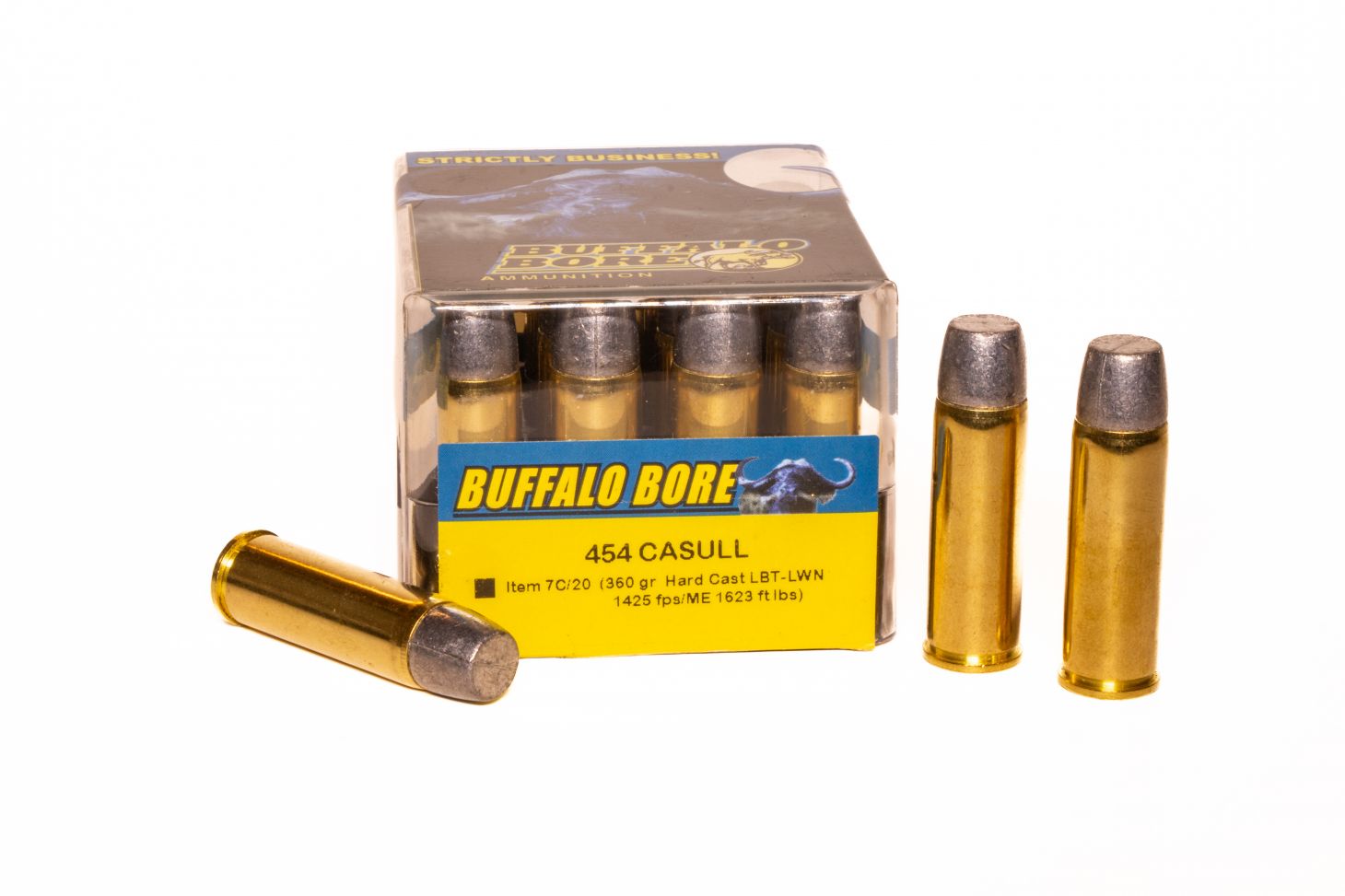 360-grain hardcast 454 Casull load from Buffalo Bore