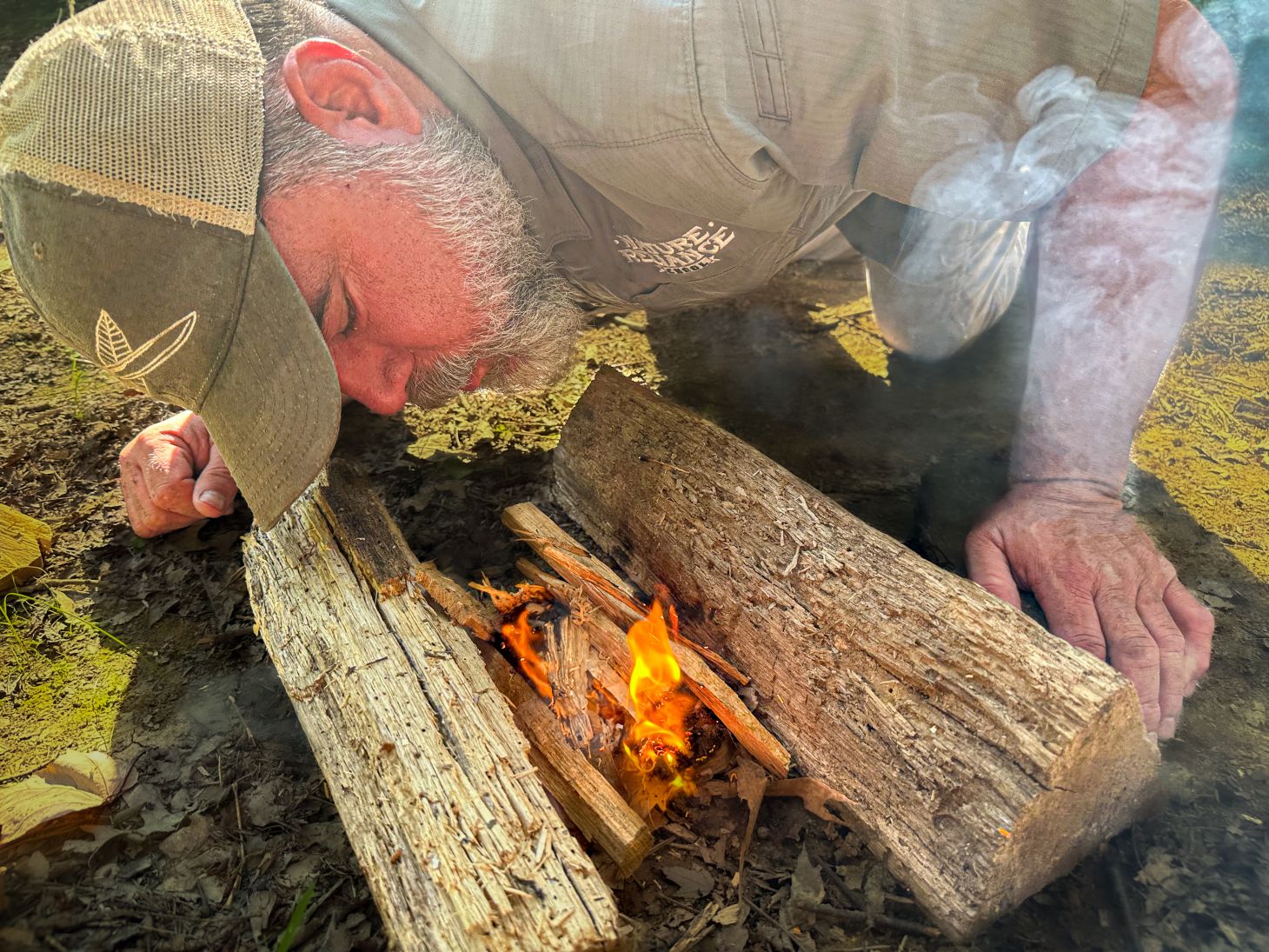 a small fire is plenty