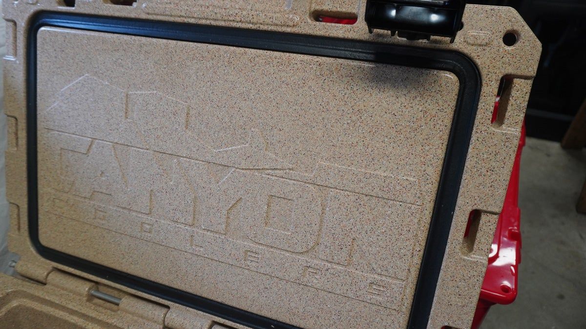 Interior of Canyon Pro 45 cooler lid