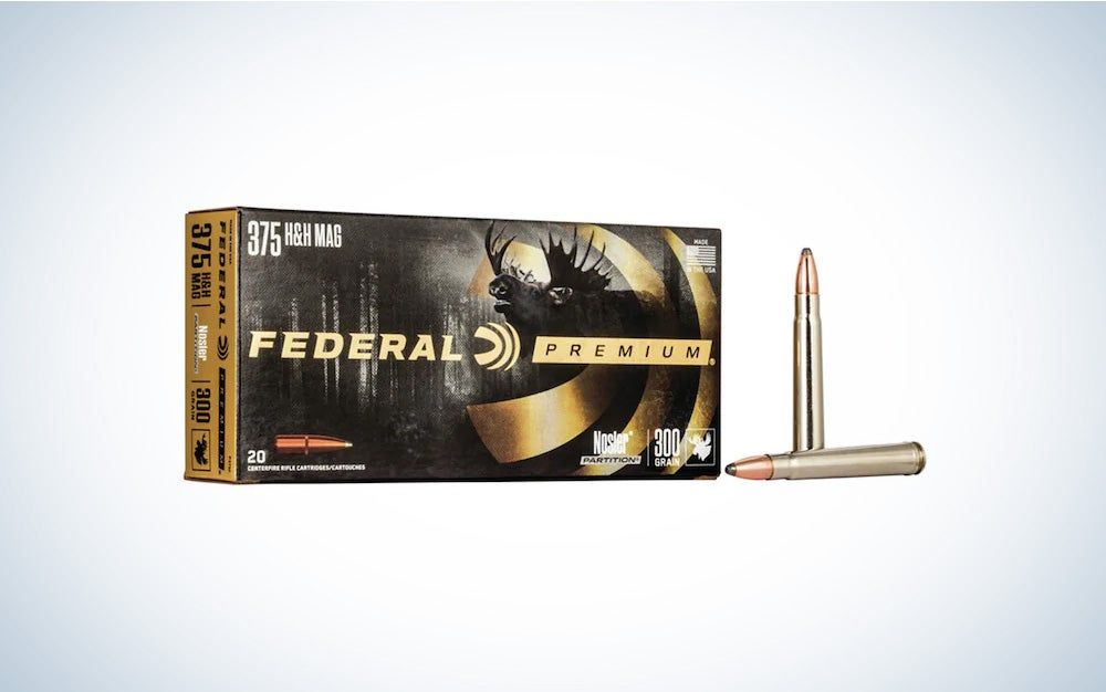Federal Premium Safari Ammunition 375 H&H Magnum 300 Grain Nosler Partition