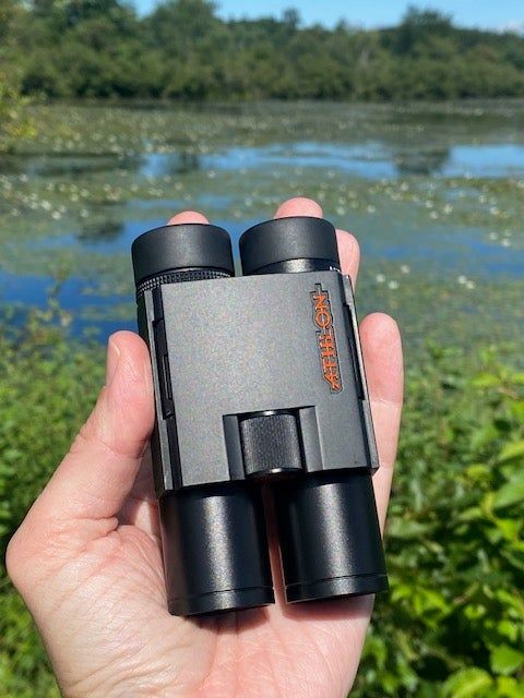Athlon Midas UHD 10x25 binoculars during testing