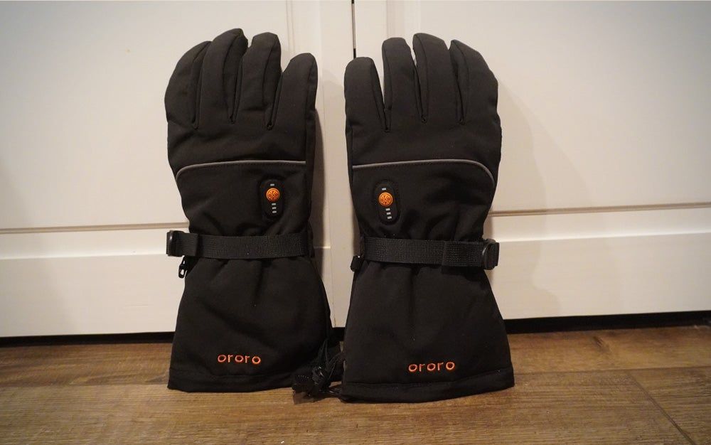 Ororo heated gloves during testing