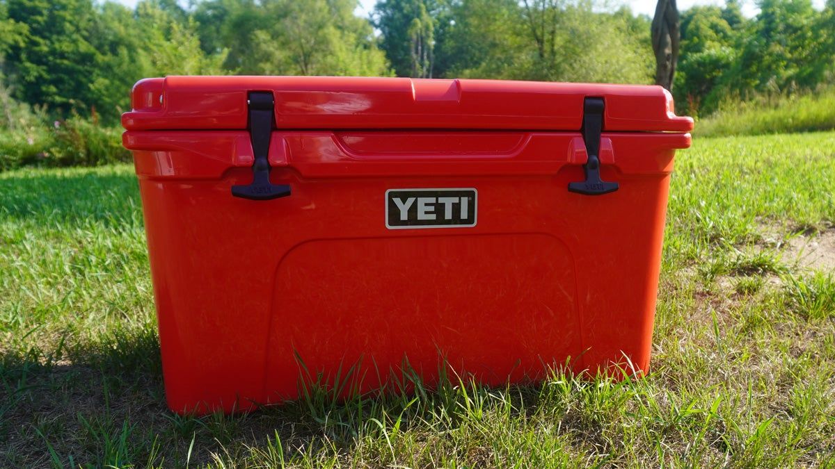 Yeti Tundra 45 cooler during testing