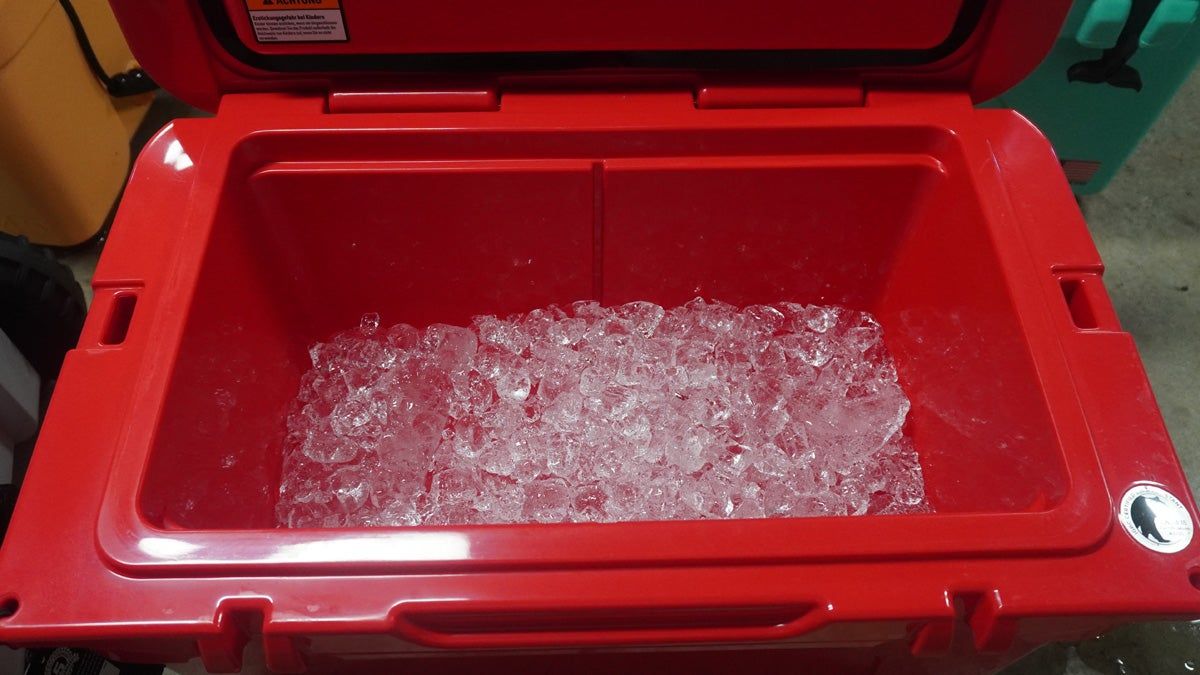 Yeti Tundra 45 ice retention during cooler testing
